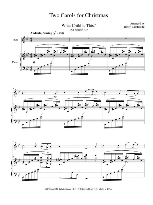 Traditional :: Two Carols for Christmas