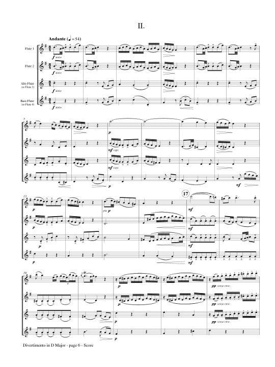 Mozart, WA :: Divertimento in D Major, K. 136