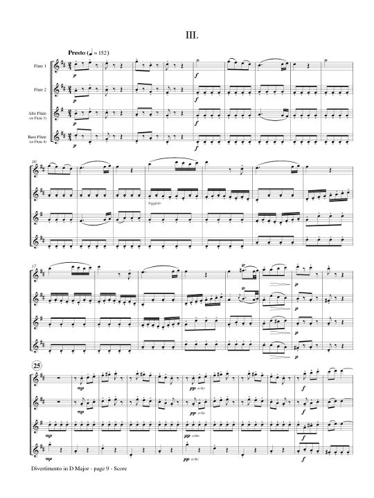Mozart, WA :: Divertimento in D Major, K. 136
