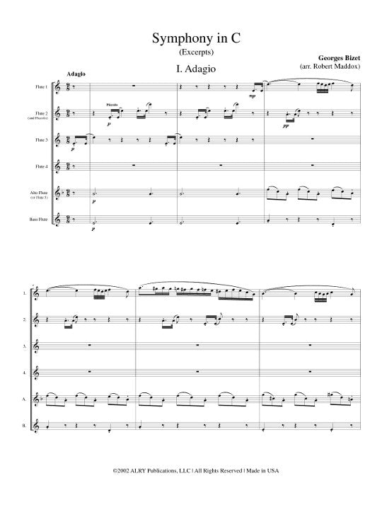 Bizet, G :: Symphony in C