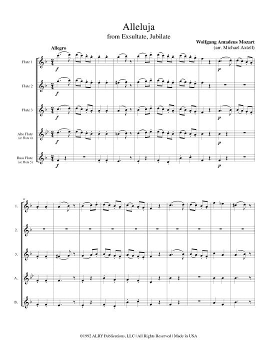 Mozart, WA :: Alleluja from Exsultate, Jubilate