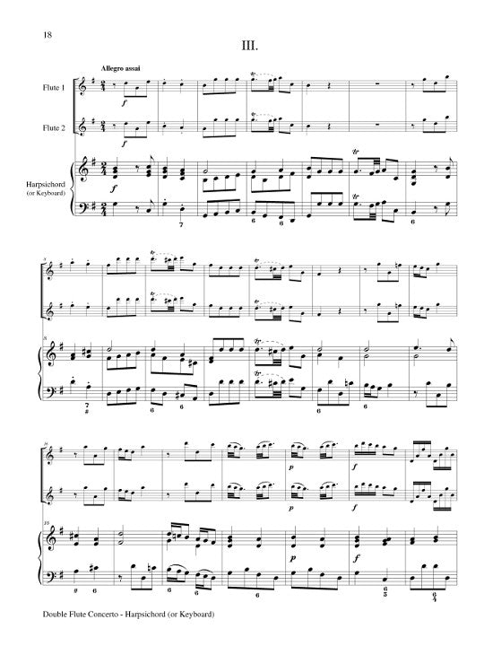 Quantz, JJ :: Double Flute Concerto in G Major QV 6:7