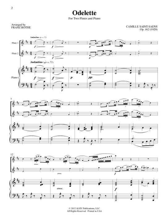 Saint-Saens, C :: Odelette