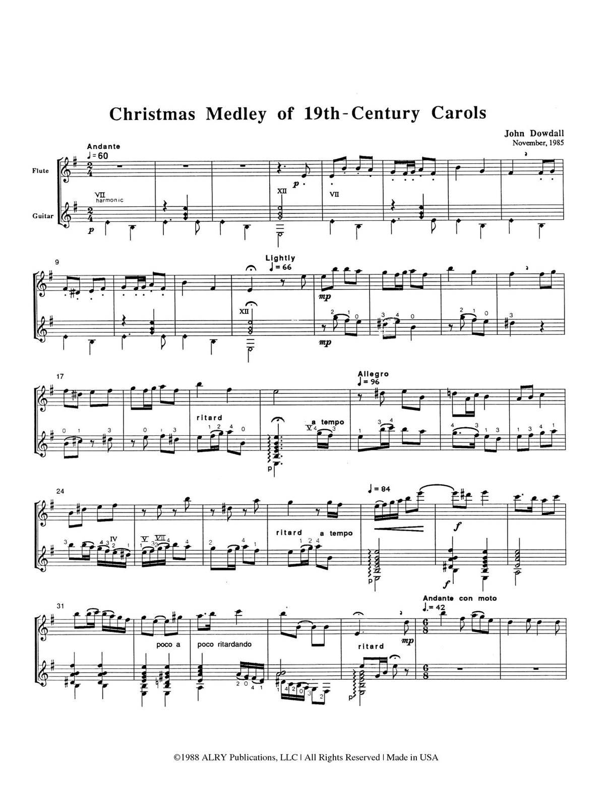 Traditional :: Christmas Medley of 19th Century Carols