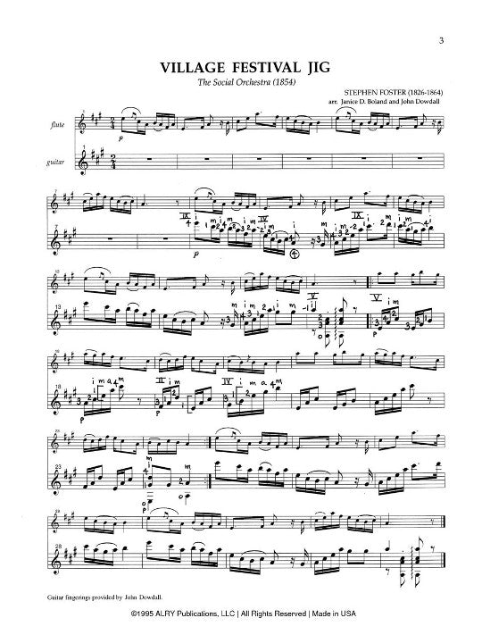 Foster, S :: Parlor Music for Flute and Guitar Vol. 1