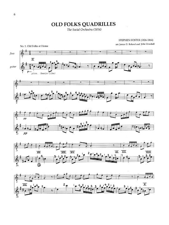 Foster, S :: Parlor Music for Flute and Guitar Vol. 1