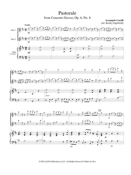 Corelli, A :: Pastorale from Concerto Grosso op. 6 No. 8