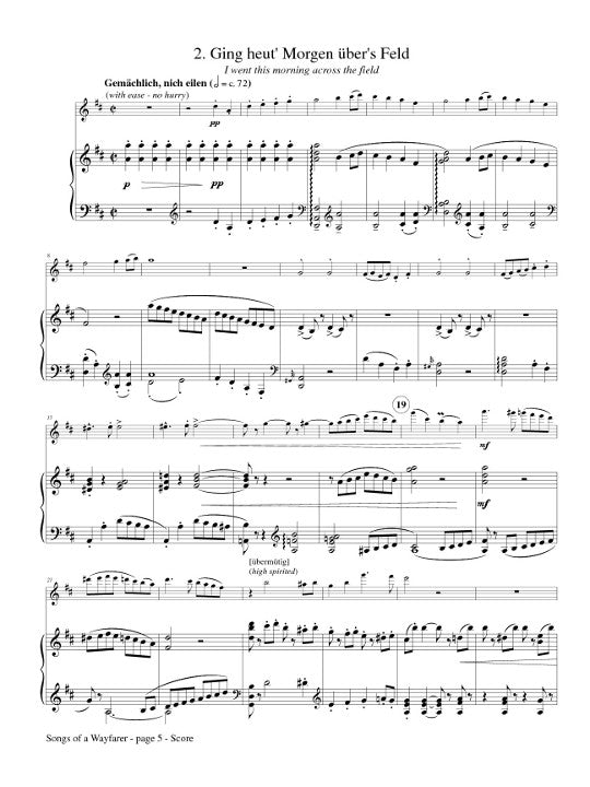 Mahler, G :: Songs of a Wayfarer [Lieder eines fahrenden Gesellen]