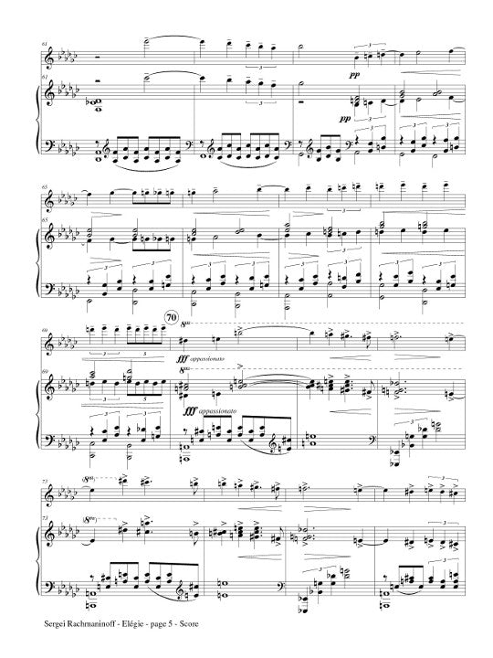 Rachmaninoff, S :: Elegie op. 3, No. 1