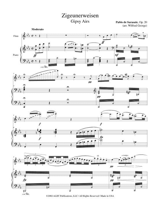 Sarasate, P :: Zigeunewisen op. 20 [Gypsy Airs op. 20]