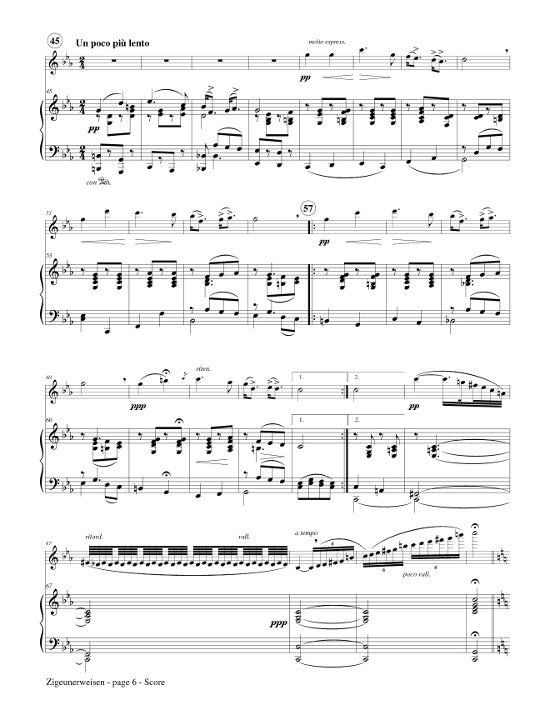 Sarasate, P :: Zigeunewisen op. 20 [Gypsy Airs op. 20]