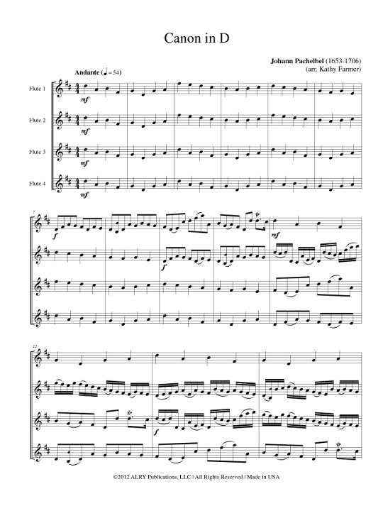 Pachelbel, J :: Canon in D