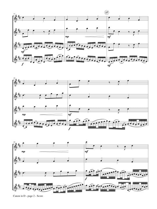Pachelbel, J :: Canon in D