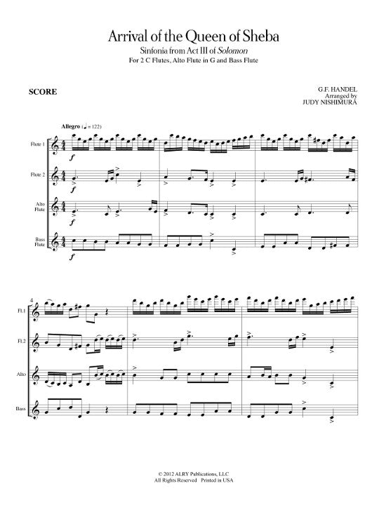 Handel, GF :: Arrival of the Queen of Sheba