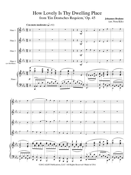 Brahms, J :: How Lovely Is Thy Dwelling Place