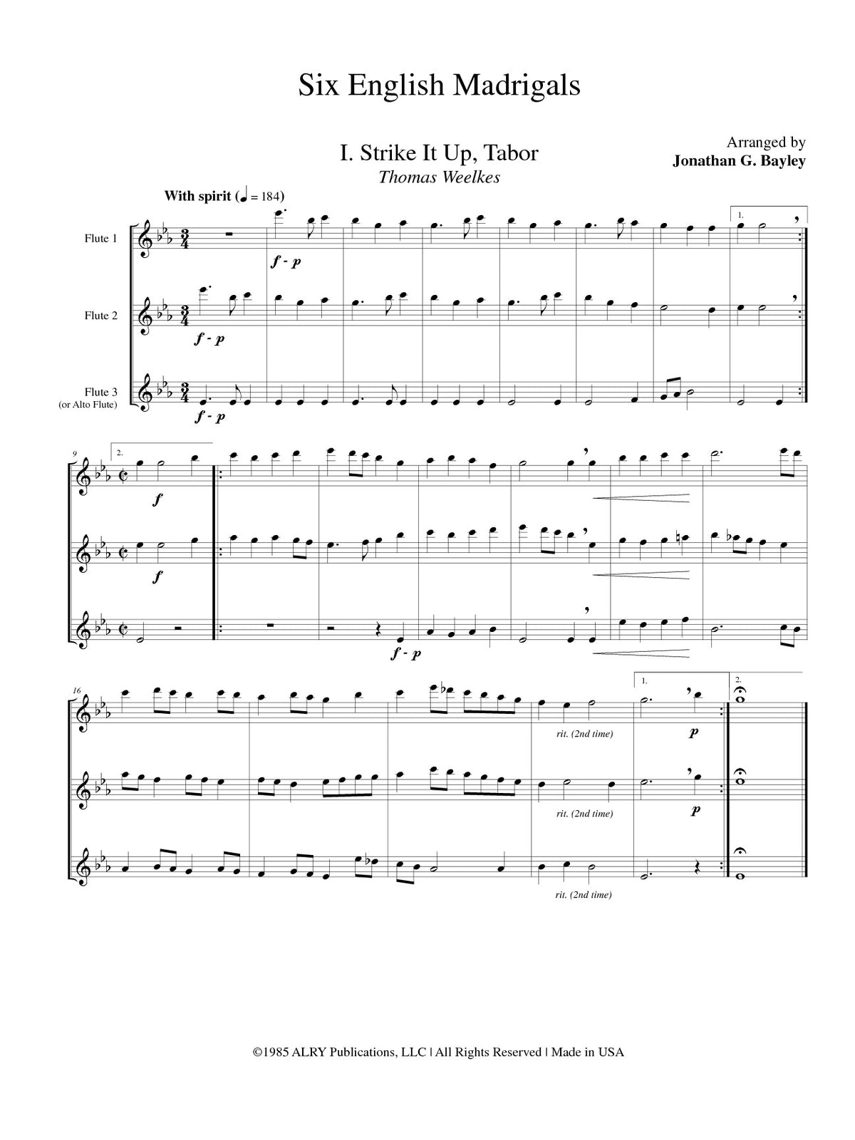 Various :: Six English Madrigals