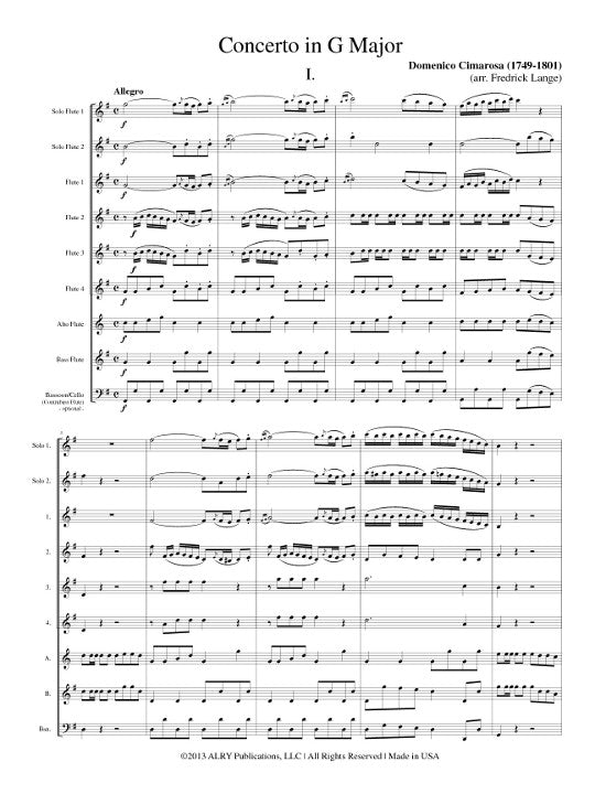 Cimarosa, D :: Concerto in G Major