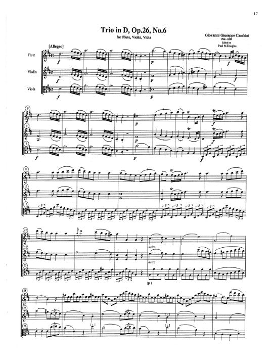 Cambini, G :: Trios op. 26: Nos. 4-6