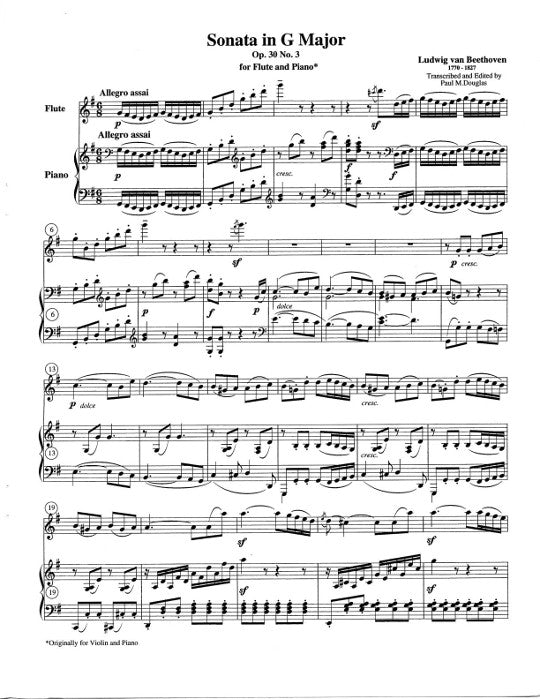 Beethoven, L :: Sonata in G Major Op.30, No. 3