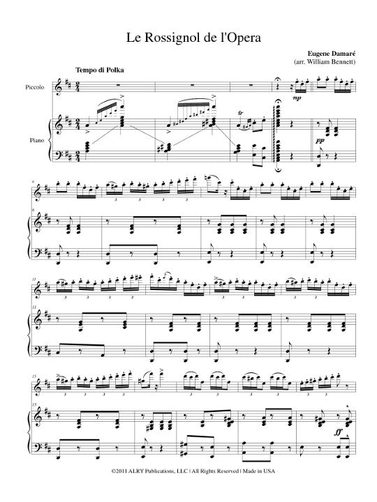 Damare, E :: Le Rossignol de L'Opera