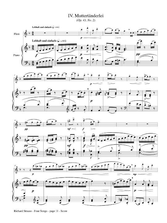 Strauss, R :: Four Songs