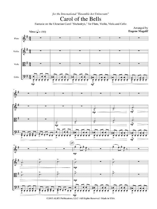 Traditional :: Carol of the Bells: Fantasie on the Ukranian Carol 'Shchedryk'