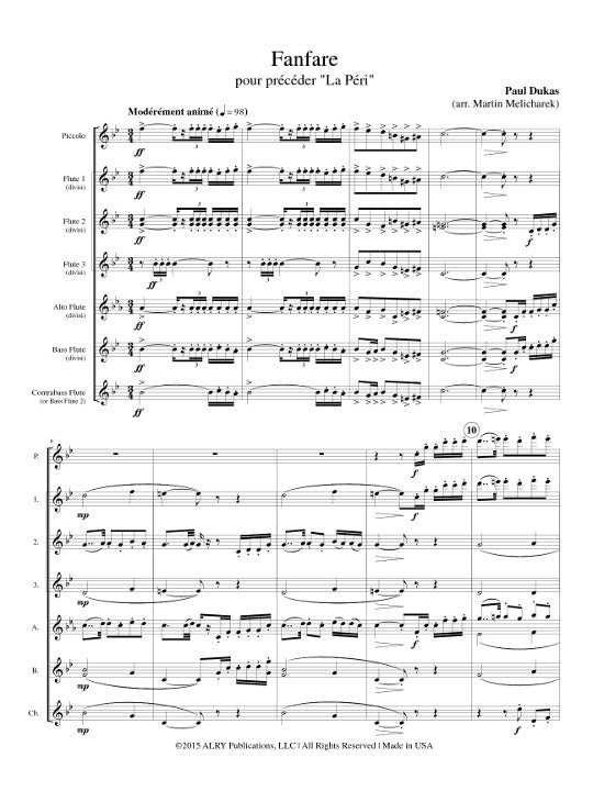 Dukas, P :: Fanfare pour predecer La Peri