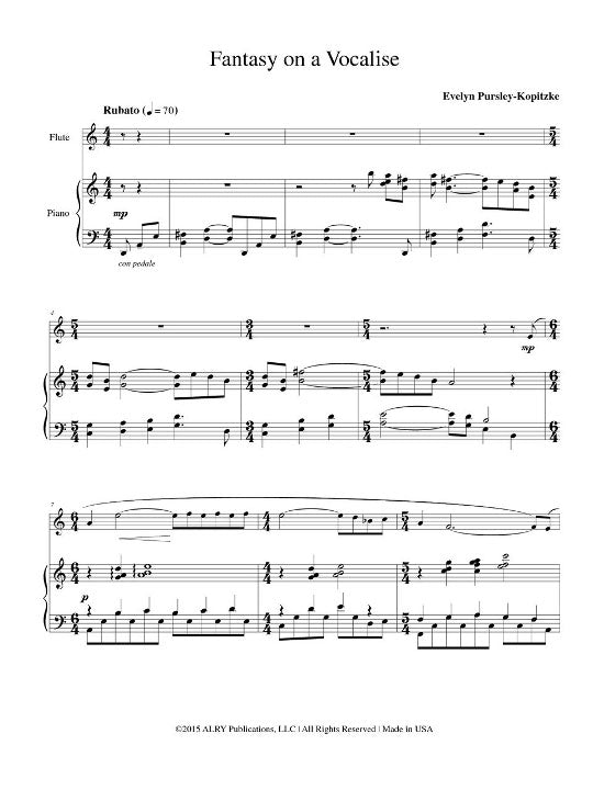 Pursley-Kopitzke, E :: Fantasy on a Vocalise