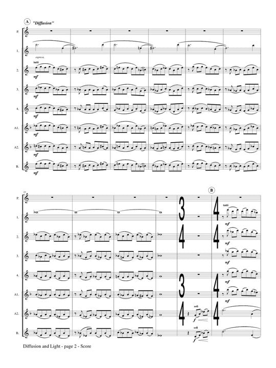 McIntosh, L :: Diffusion and Light from 'Suite for Flute Ensemble'