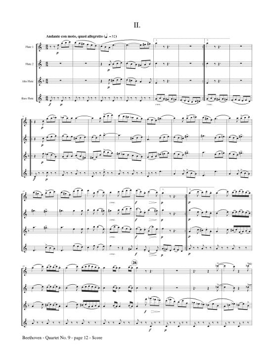 Beethoven, L :: Quartet No. 9 (Op. 59, No. 3)
