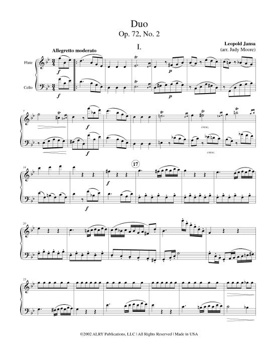 Jansa, L :: Duo Opus 72, No. 2
