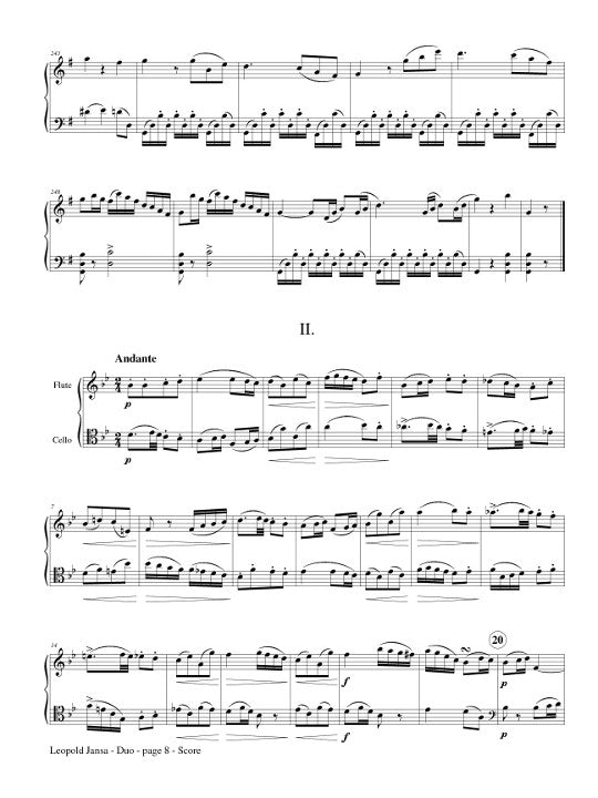 Jansa, L :: Duo Opus 72, No. 2