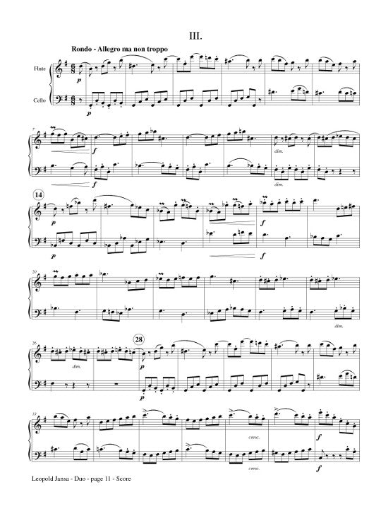 Jansa, L :: Duo Opus 72, No. 2