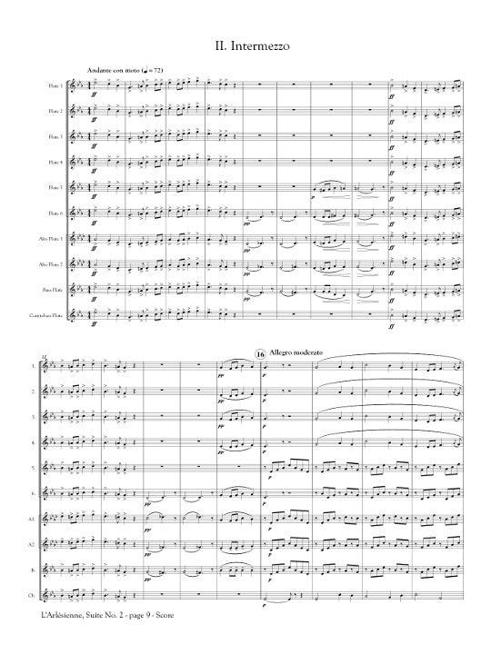 Bizet, G :: L'Arlesienne: Suite No. 2