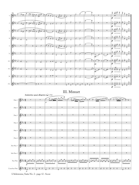 Bizet, G :: L'Arlesienne: Suite No. 2