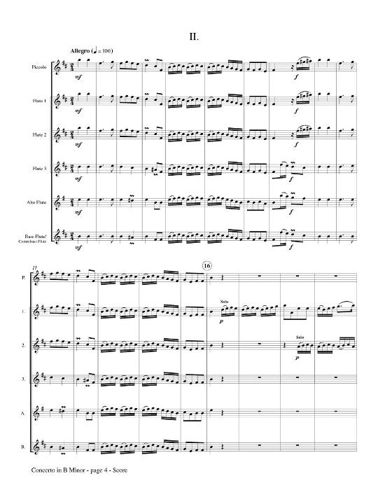 Boismortier, JB :: Concerto in B Minor Op. 15, No. 4