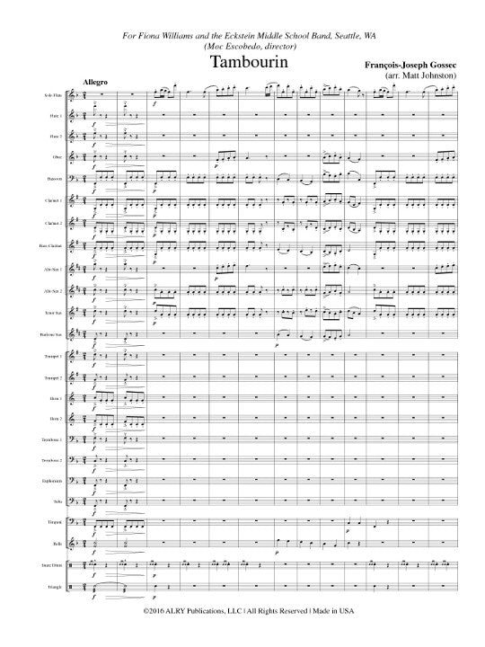 Gossec, FJ :: Tambourin