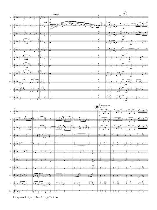 Liszt, F :: Hungarian Rhapsody No. 2