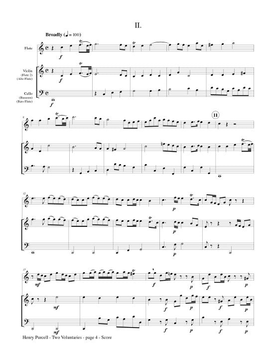 Purcell, H :: Two Voluntaries by Purcell