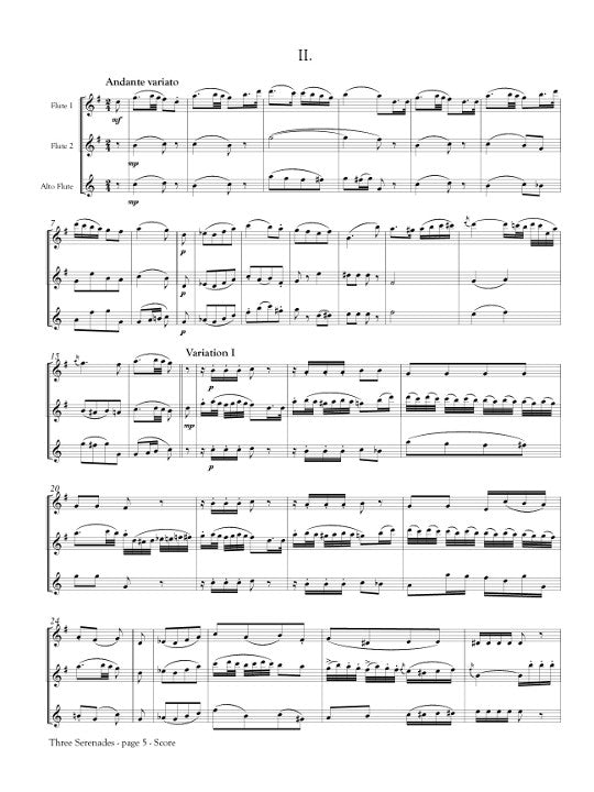 Mercadante, S :: Three Serenades