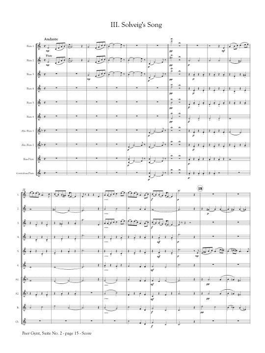 Grieg, E :: Peer Gynt Suite No. 2 op. 55