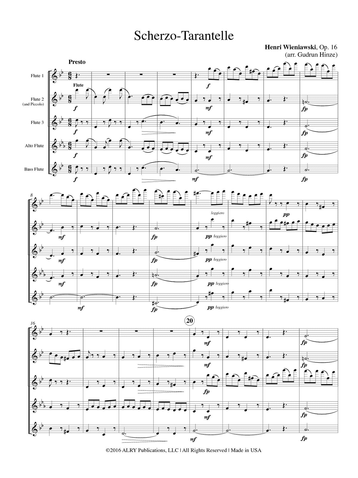 Wieniawski, H :: Scherzo-Tarantelle