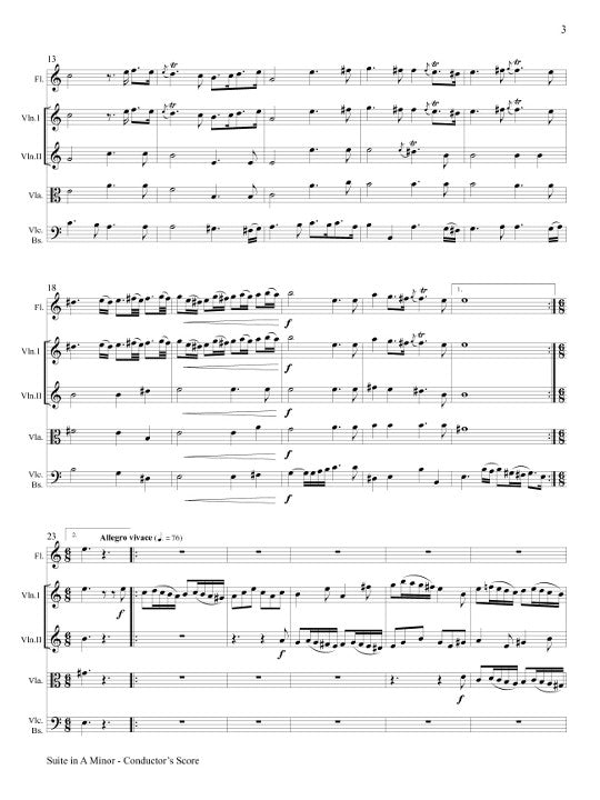 Telemann, GP :: Suite in A Minor
