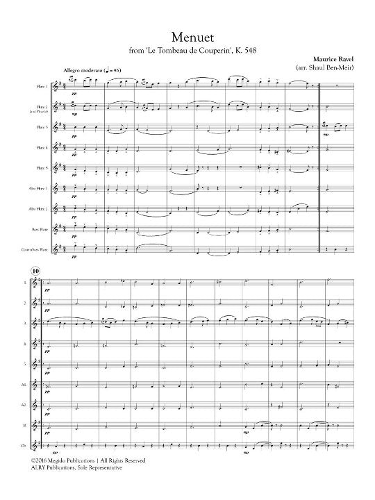 Ravel, M :: Menuet from 'Le Tombeau de Couperin'