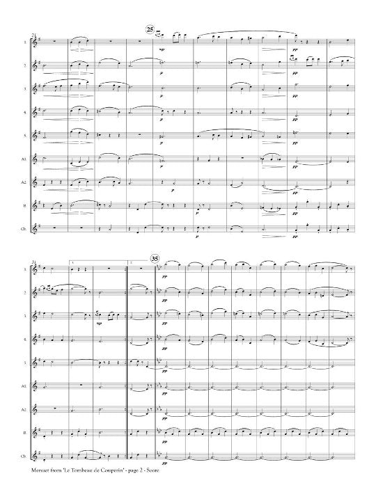 Ravel, M :: Menuet from 'Le Tombeau de Couperin'