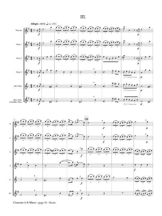 Boismortier, JB :: Concerto in E Minor Op. 15, No. 6