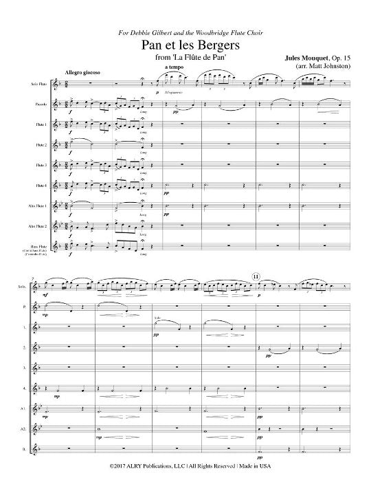 Mouquet, J :: Pan et les Bergers from 'La Flute de Pan'