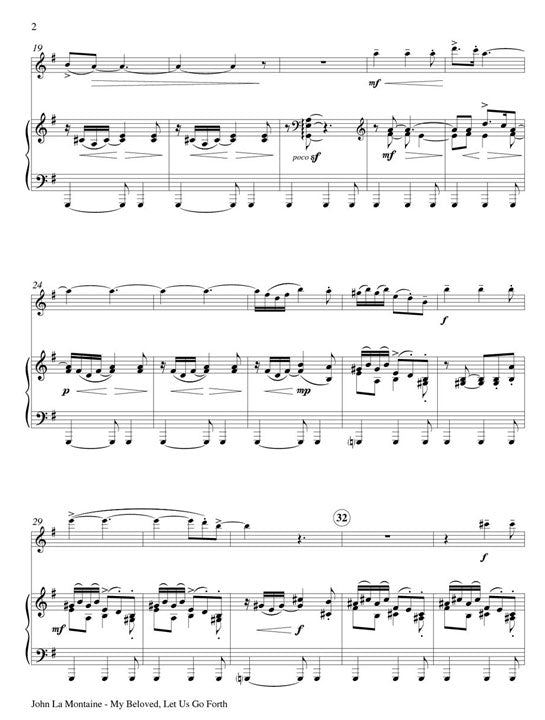 La Montaine, J :: My Beloved Let Us Go Forth op. 49 No. 2