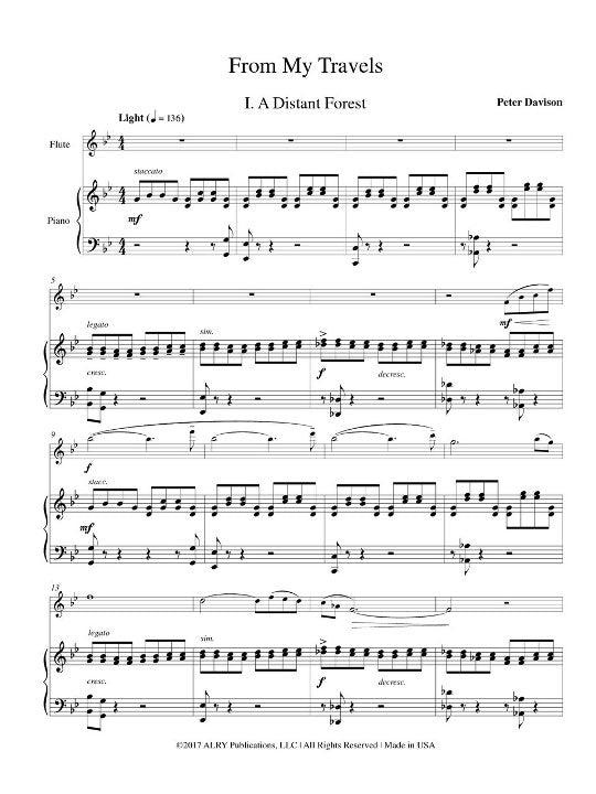 Davison, P :: From My Travels: Concerto for Flute
