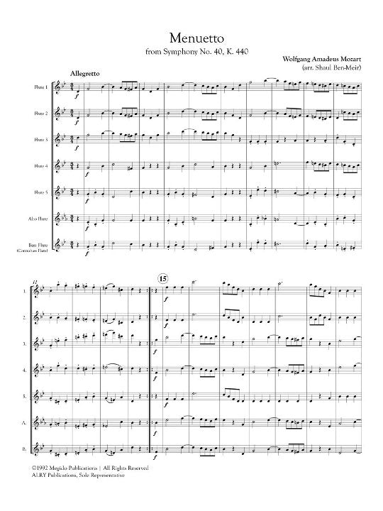 Mozart, WA :: Menuetto from Symphony No. 40, K. 550